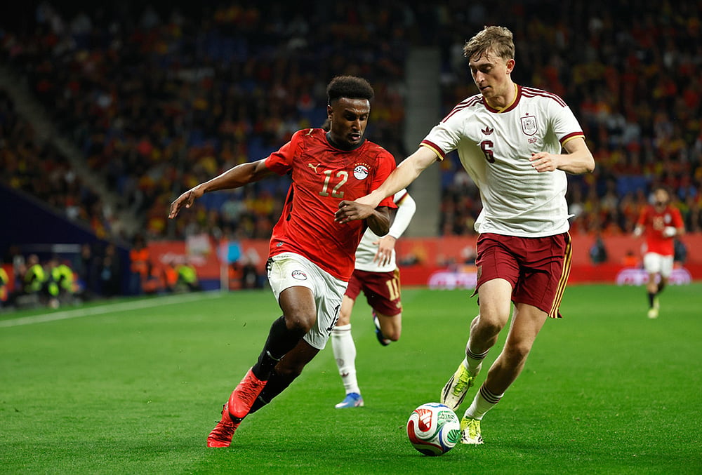 Spain Vs Egypt FIFA International Friendly-Egypts Haissem Hassan