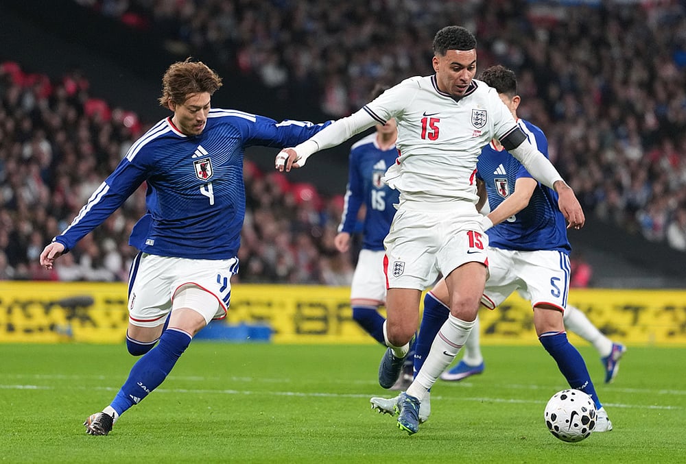 England Vs Japan FIFA International Friendly-Japans Ayumu Seko