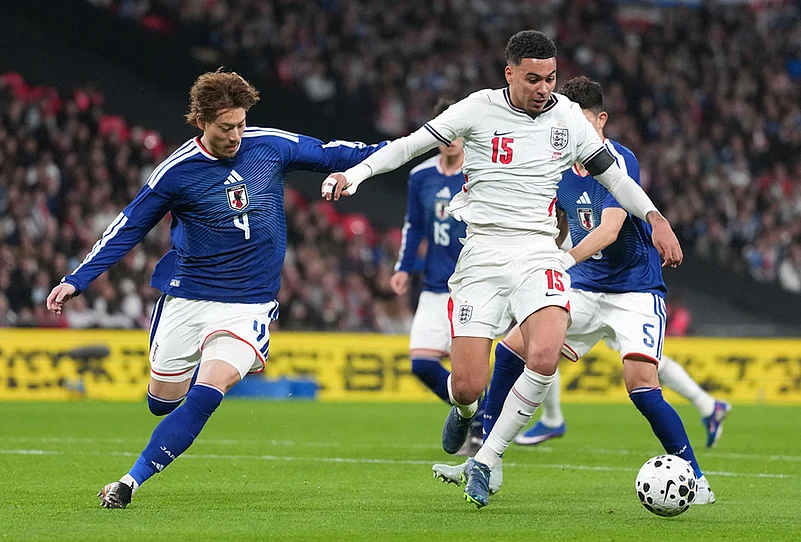 England Vs Japan FIFA International Friendly-Japans Ayumu Seko