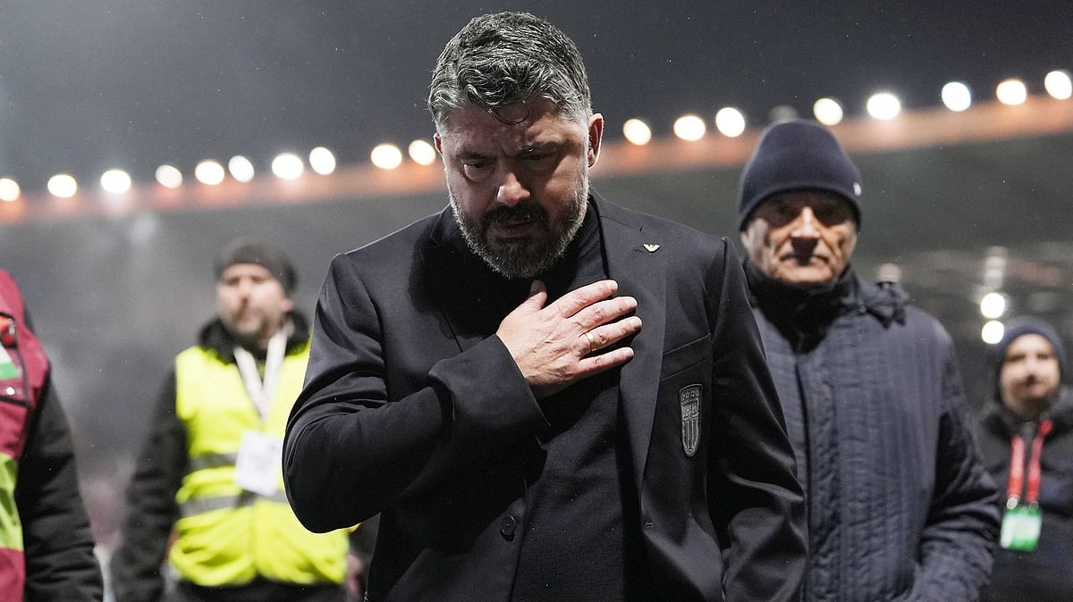Italy's coach Gennaro Gattuso walks off the pitch after losing in a World Cup qualifying playoff final soccer match between Bosnia and Italy in Zenica, Bosnia, Tuesday, March 31, 2026.  - | Photo: Fabio Ferrari/LaPresse via AP