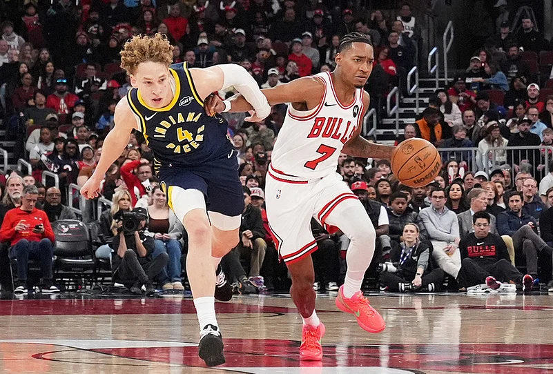 Chicago Bulls Vs Indiana Pacers NBA basketball-Rob Dillingham