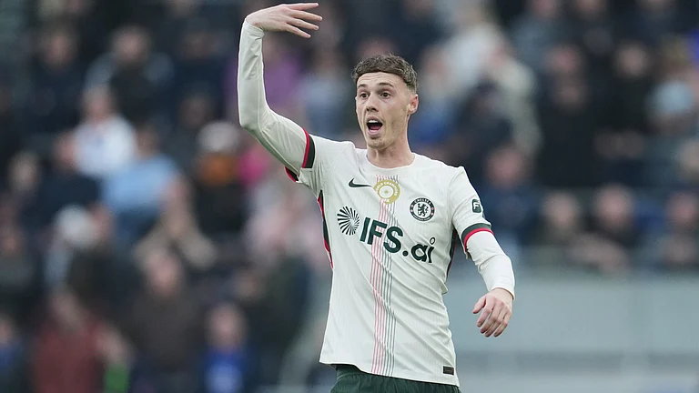 Chelsea's Cole Palmer reacts during the English Premier League soccer match between Everton and Chelsea in Liverpool, England, Saturday, March 21, 2026. - | Photo: AP/Jon Super