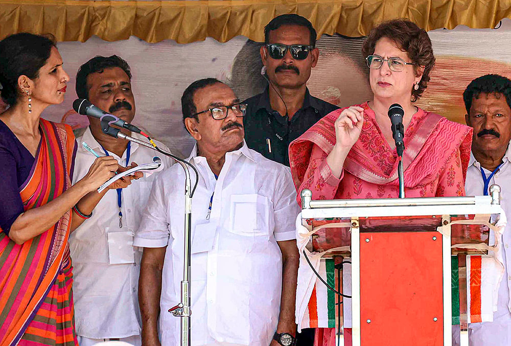 Kerala polls: Priyanka Gandhi in KL