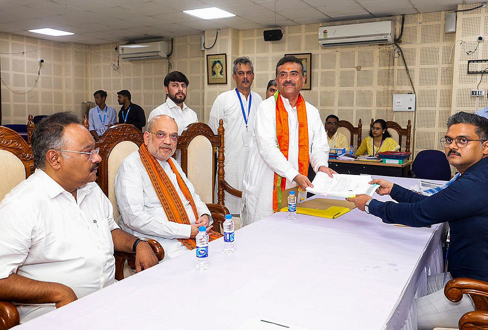 WB polls: Suvendu Adhikari files nomination