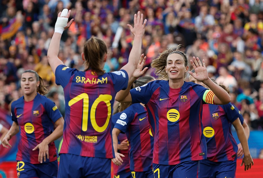 Barcelona vs Real Madrid Womens Champions League soccer-Graham Hansen