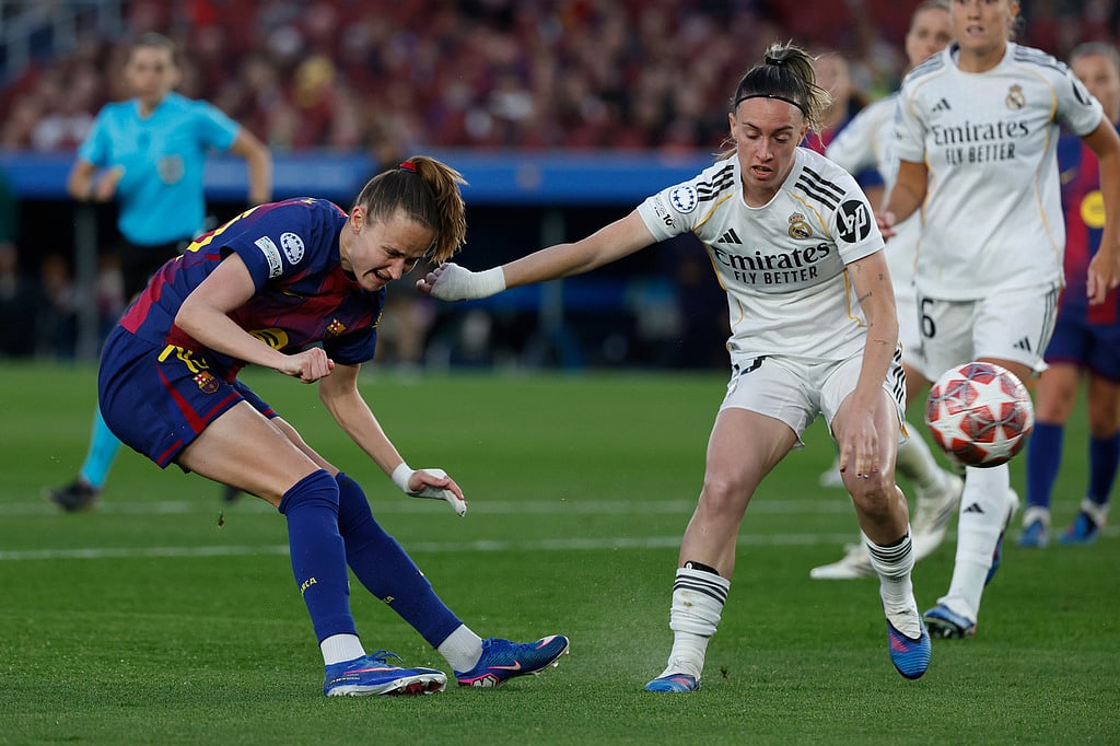 Barcelona vs Real Madrid Womens Champions League soccer-Graham Hansen