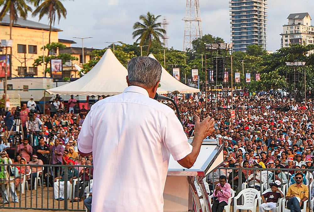 Kerala polls: Pinarayi campaigns