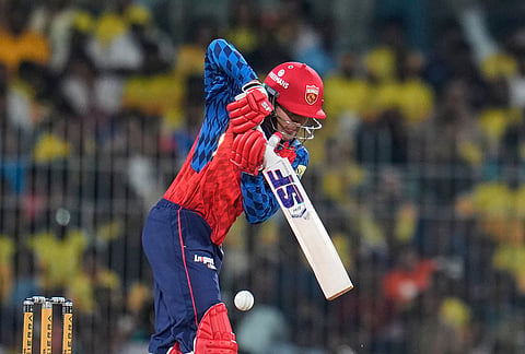 Punjab Kings' Priyansh Arya plays a shot during the Indian Premier League cricket match between Chennai Super Kings and Punjab Kings in Chennai.