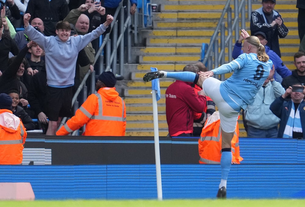 Manchester City and Liverpool Britain FA Cup Soccer-Erling Haaland