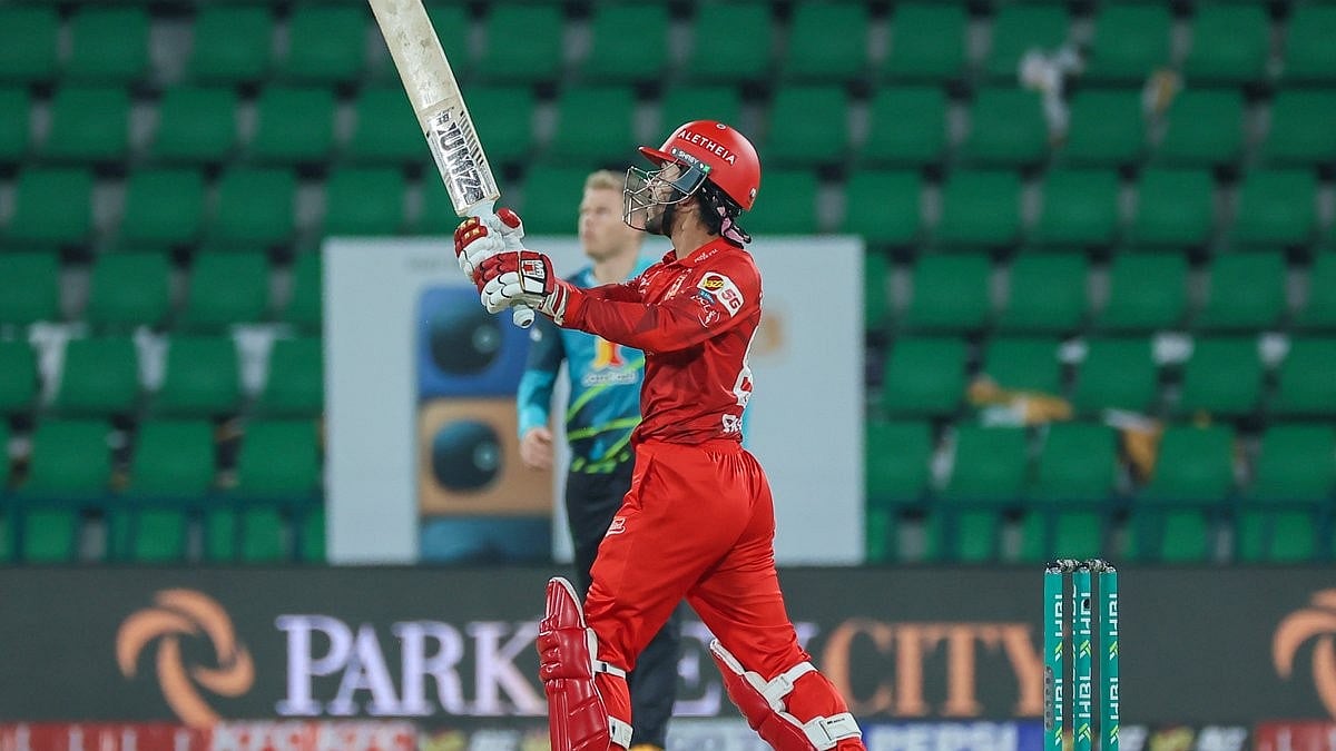 Sameer Minhas in action for Islamabad United in PSL 2026 clash against Rawalpindiz. - thepslt20/X