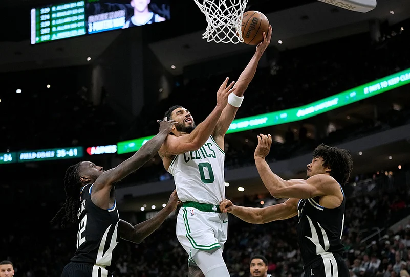 Milwaukee Bucks Vs Boston Celtics NBA basketball-Jayson Tatum