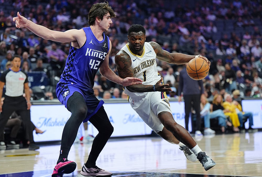 Sacramento Kings Vs New Orleans Pelicans NBA basketball-Zion Williamson
