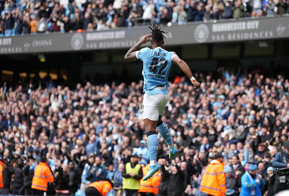 Manchester City and Liverpool Britain FA Cup Soccer-Antoine Semenyo