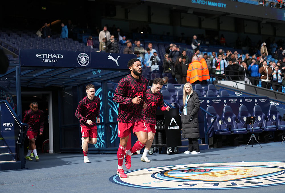 Manchester City and Liverpool Britain FA Cup Soccer-Joe Gomez