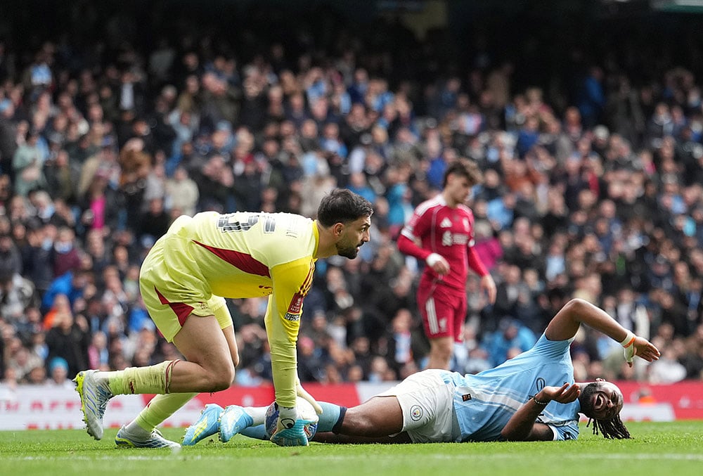 Manchester City and Liverpool Britain FA Cup Soccer-Antoine Semenyo