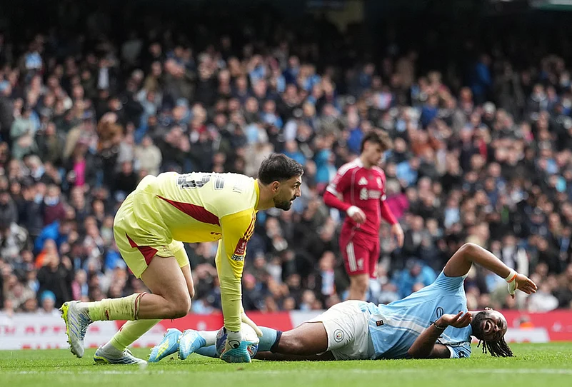 Manchester City and Liverpool Britain FA Cup Soccer-Antoine Semenyo