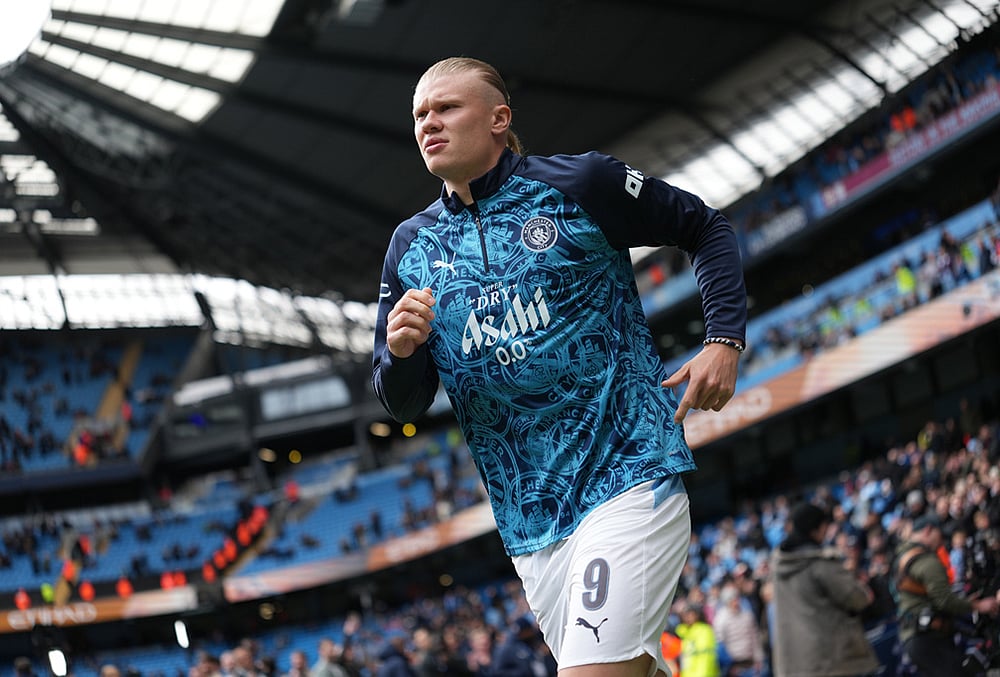 Manchester City and Liverpool Britain FA Cup Soccer-Erling Haaland