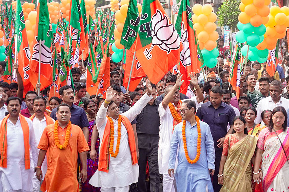 WB polls: Sukanta Majumdar campaigns in Jalpaiguri