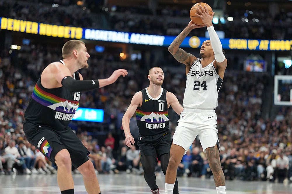 NBA Basketball Game: San Antonio Spurs vs Denver Nuggets