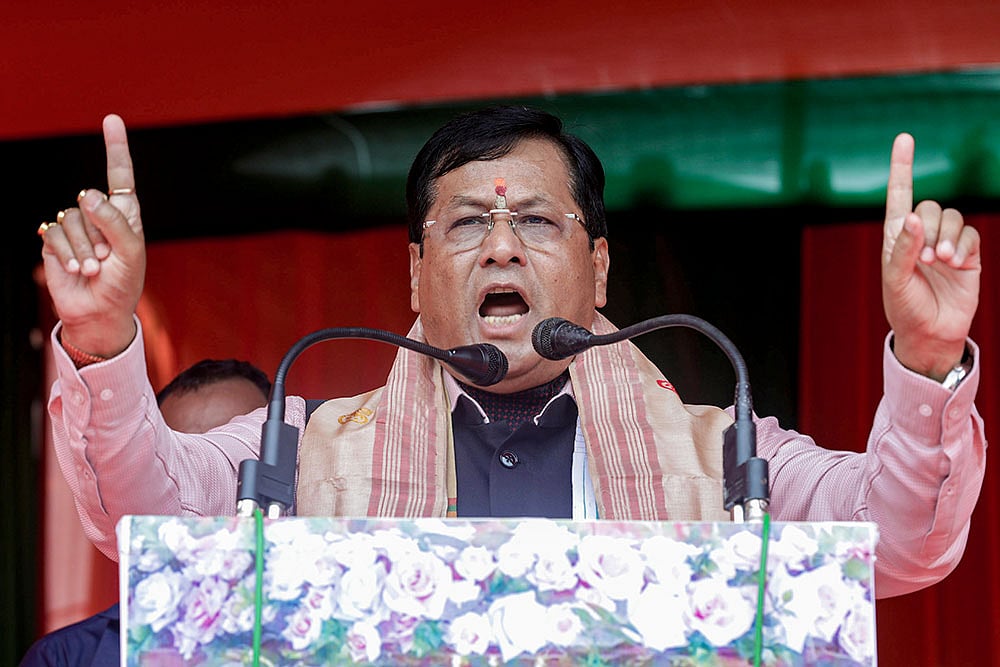 Assam polls: Sonowal campaigns in Nalbari