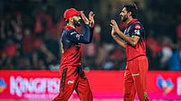 LSG Vs RCB, IPL 2026: Check Lucknow's Hourly Weather Forecast For Today’s Indian Premier League Match IPL/X : Bhuvneshwar Kumar celebrating his wicket with Virat Kohli during RCB vs CSK IPL 2026 match at the M Chinnaswamy Stadium in Bengaluru.