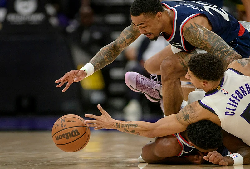 Sacramento Kings Vs LA clippers NBA photo gallery-John Collins