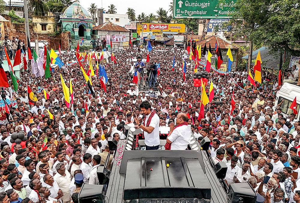 TN polls: Udhayanidhi Stalin campaings