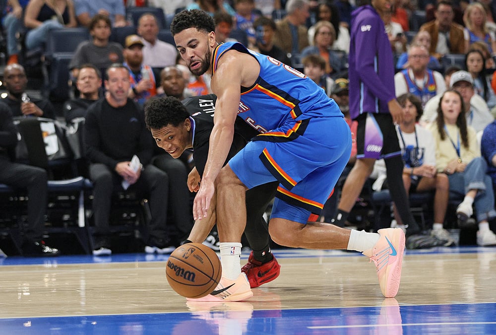 Oklahoma City Thunder Vs Utah Jazz NBA photo gallery-Ace Bailey