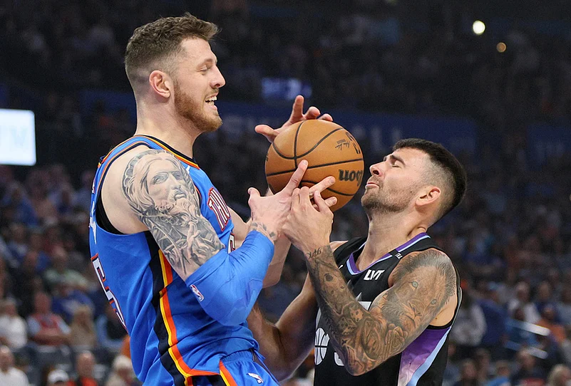 Oklahoma City Thunder Vs Utah Jazz NBA photo gallery-John Konchar
