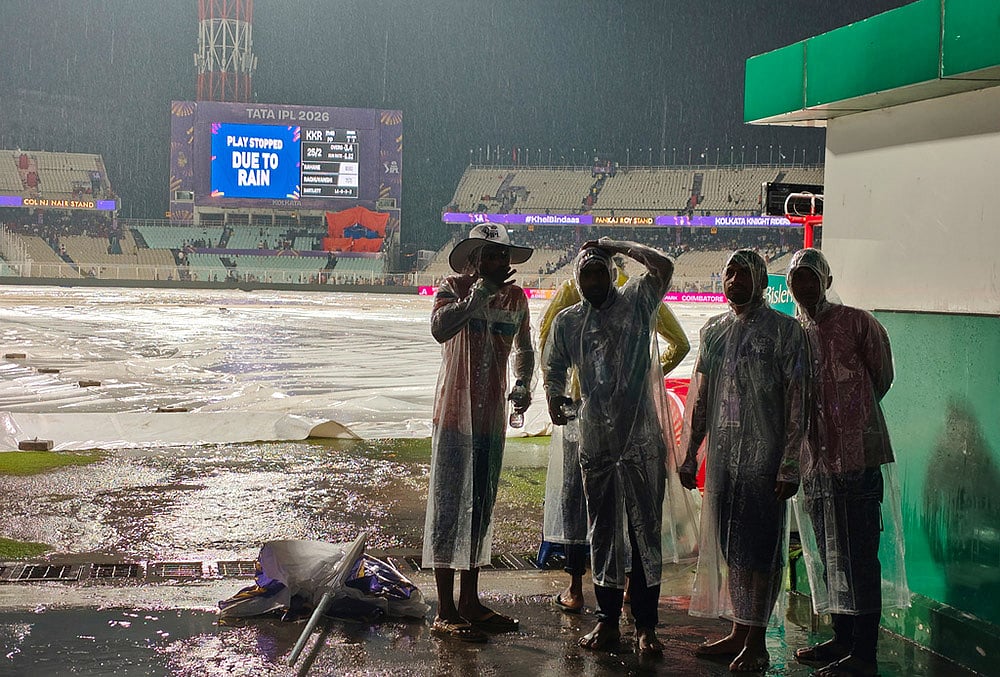 KKR Vs PBKS Indian premier league 2026 match 12 photos-Rain delay
