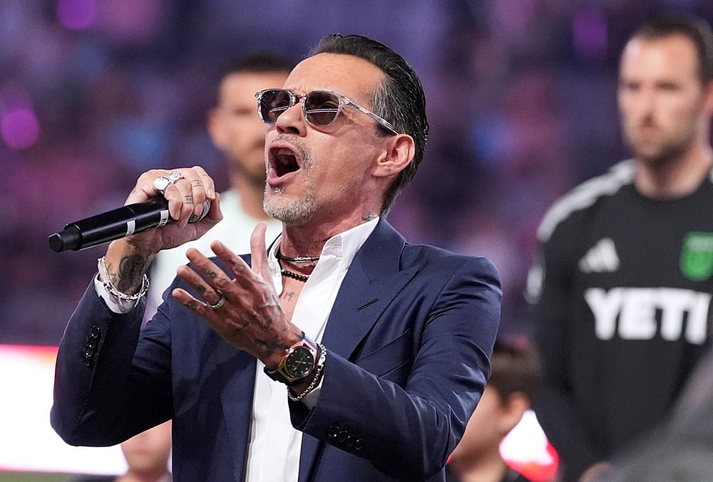 MLS Inter Miamis first MLS soccer match in Nu Stadium-Marc Anthony 