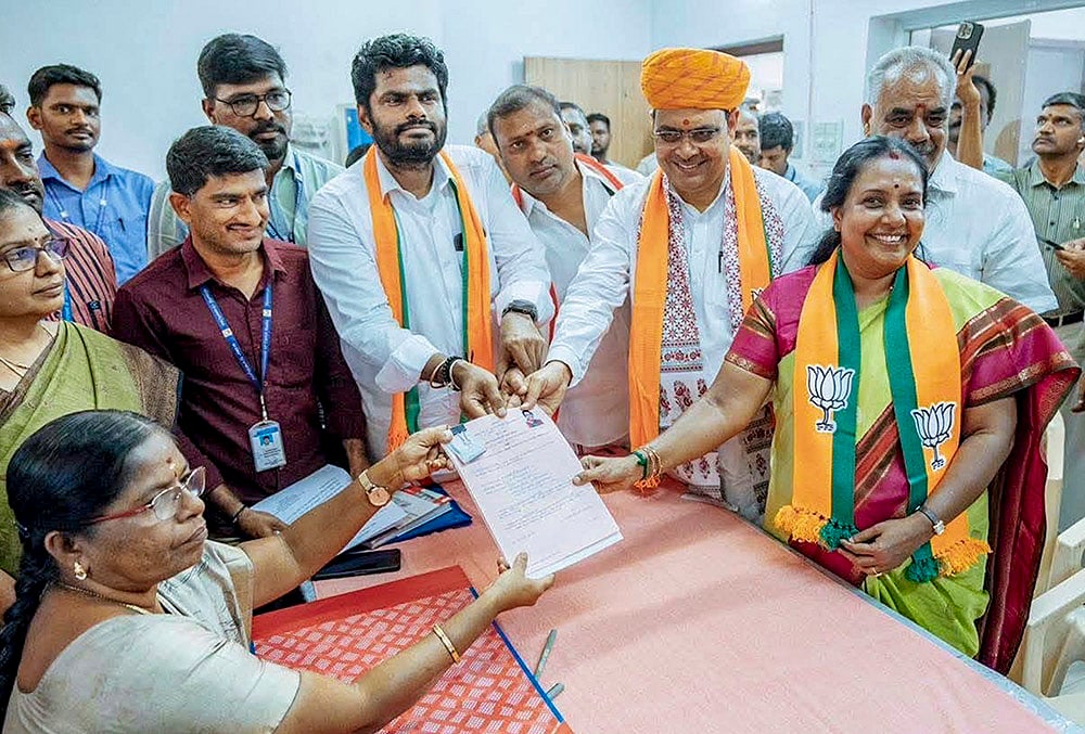 TN polls: Bhajanlal Sharma in TN