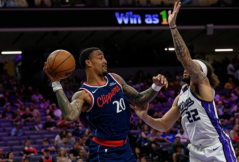 Sacramento Kings Vs LA clippers NBA photo gallery- John Collins