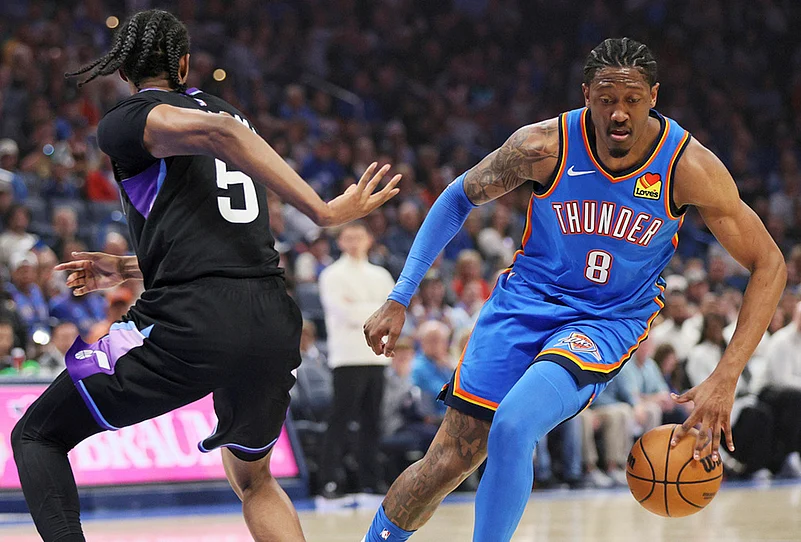 Oklahoma City Thunder Vs Utah Jazz NBA photo gallery-Jalen Williams
