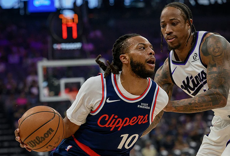 Sacramento Kings Vs LA clippers NBA photo gallery-Darius Garland