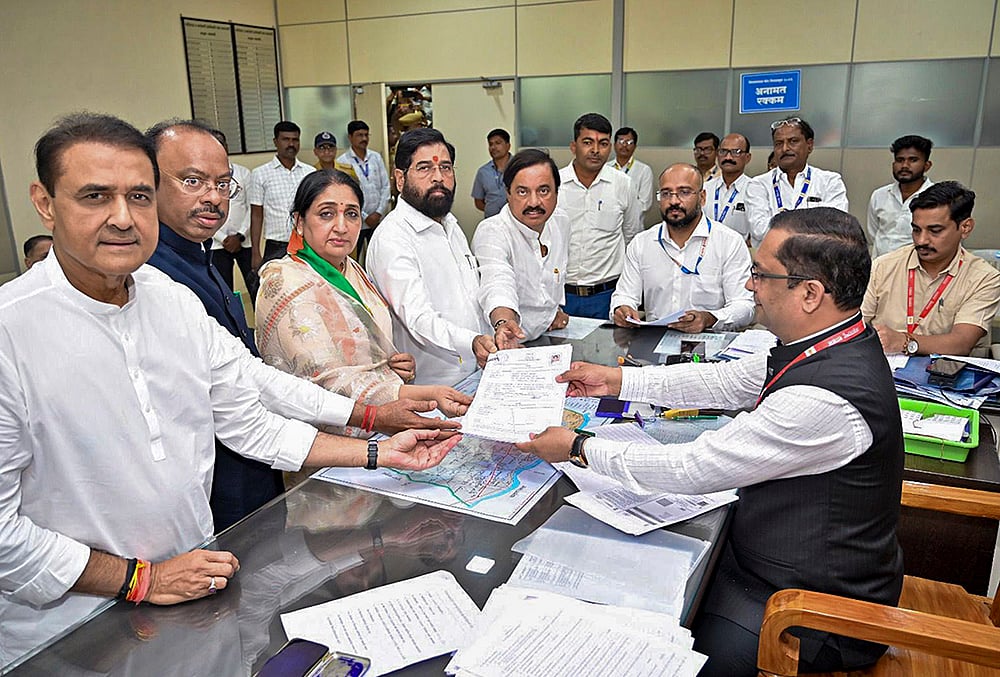 Sunetra Pawar files nomination for Baramati