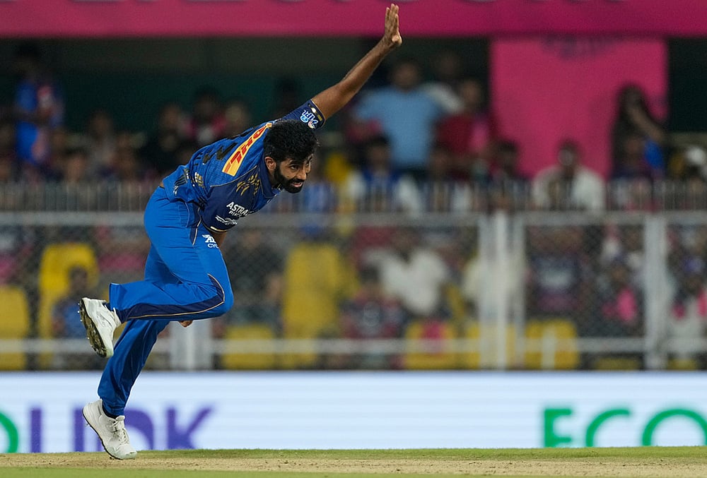 RR vs MI Indian Premier League match photos- Jasprit Bumrah