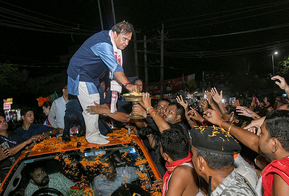 Assam polls: CM Sarma campaigns in Tezpur