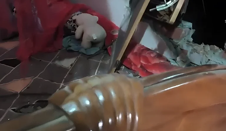 Blast killed two children in Bishnupur District, Manipur - Source: Video screengrab from X