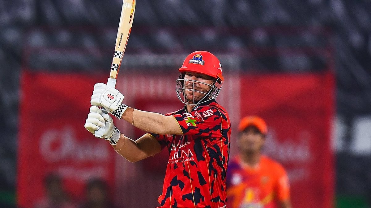 David Warner in action for Karachi Kings in PSL 2026. - KarachiKingsARY/X