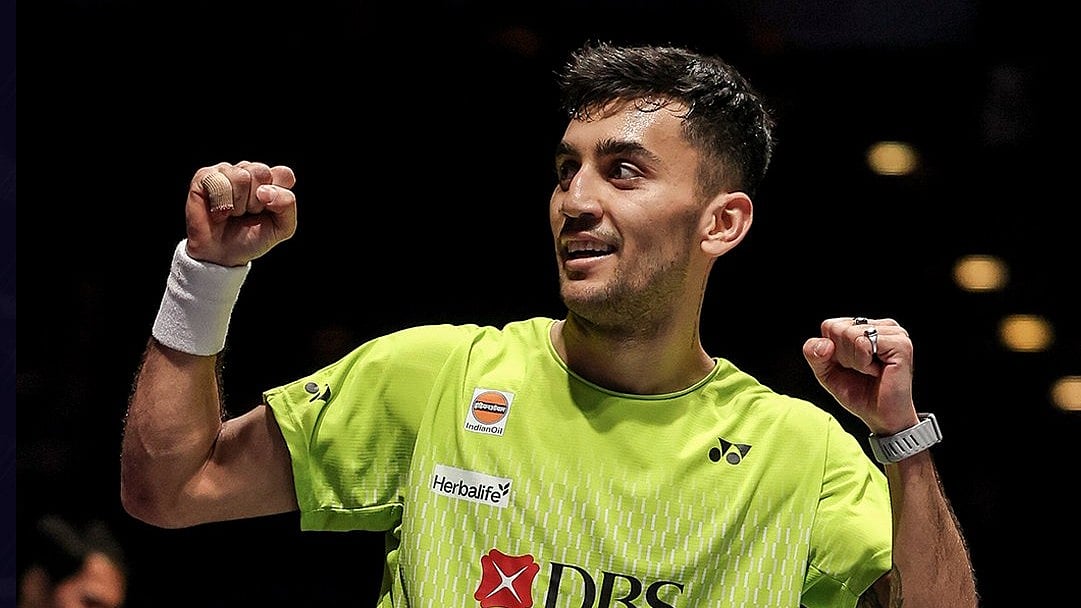 Lakshya Sen in action in the All England 2026.  - BAI_Media/X