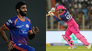 AP : RR Vs MI, IPL 2026: Vaibhav Sooryavanshi In Guwahati smashed Jasprit Bumrah for a first-ball six in Guwahati.