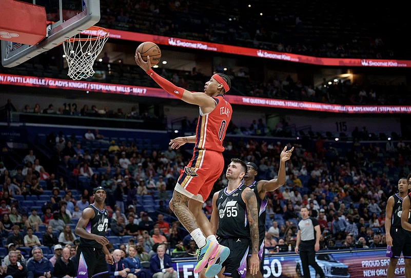 New Orleans Pelicans 156-137 Utah Jazz NBA basketball-Jeremiah Fears