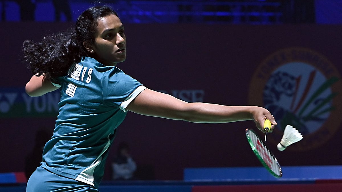 PV Sindhu defeated Malaysia’s Wong Ling Ching to enter next round of Badminton Asia Championships 2026.  - BAI_Media/X