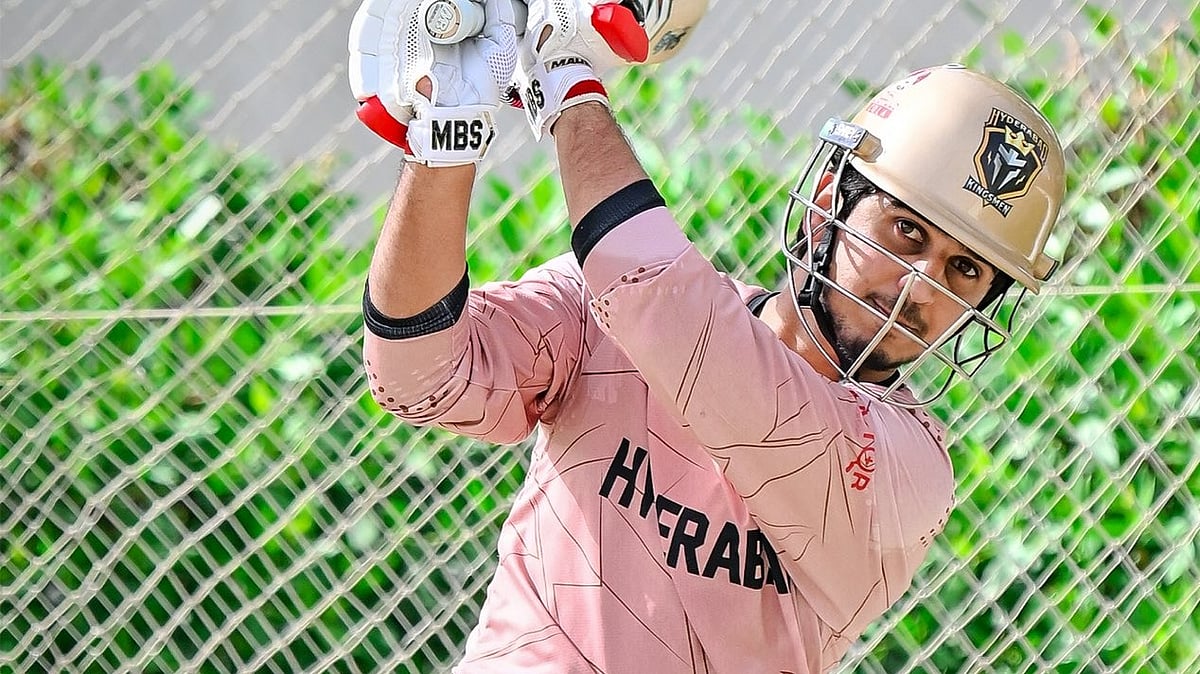 HHKingsmen/X : Saim Ayub in Hyderabad Kingsmen training before match against Peshawar Zalmi in PSL 2026.