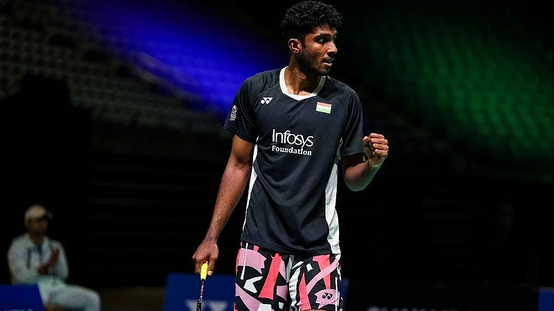 ayush shetty vs lin shi feng badminton asia championships 2026 report