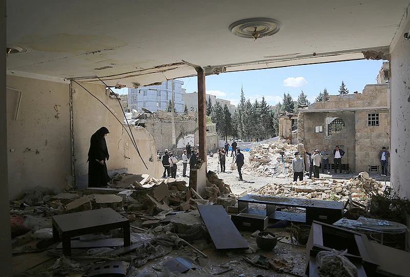 Iran destruction images