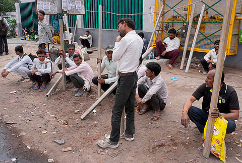 Along with the loss of work, wages have also shrunk. “The contractors shamelessly bargain with us and try to hire us for Rs 500. A cylinder costs up to Rs 450. How are we supposed to survive? The situation is pushing us towards suicide,” said Arving Kumar.