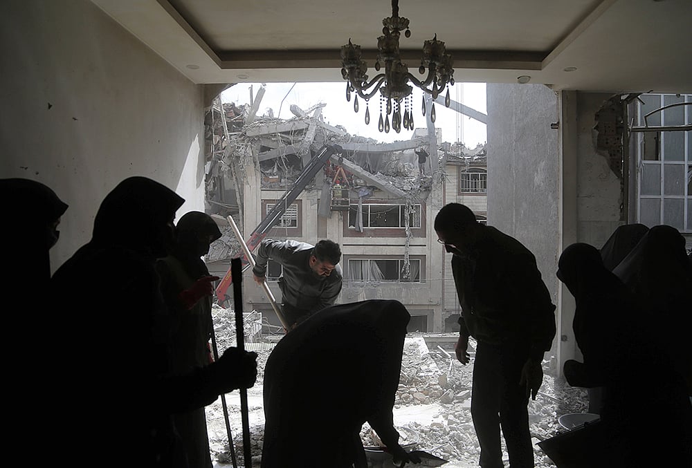 Destruction in Iran