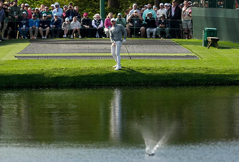 Masters golf tournament Practice round photos-Rory McIlroy